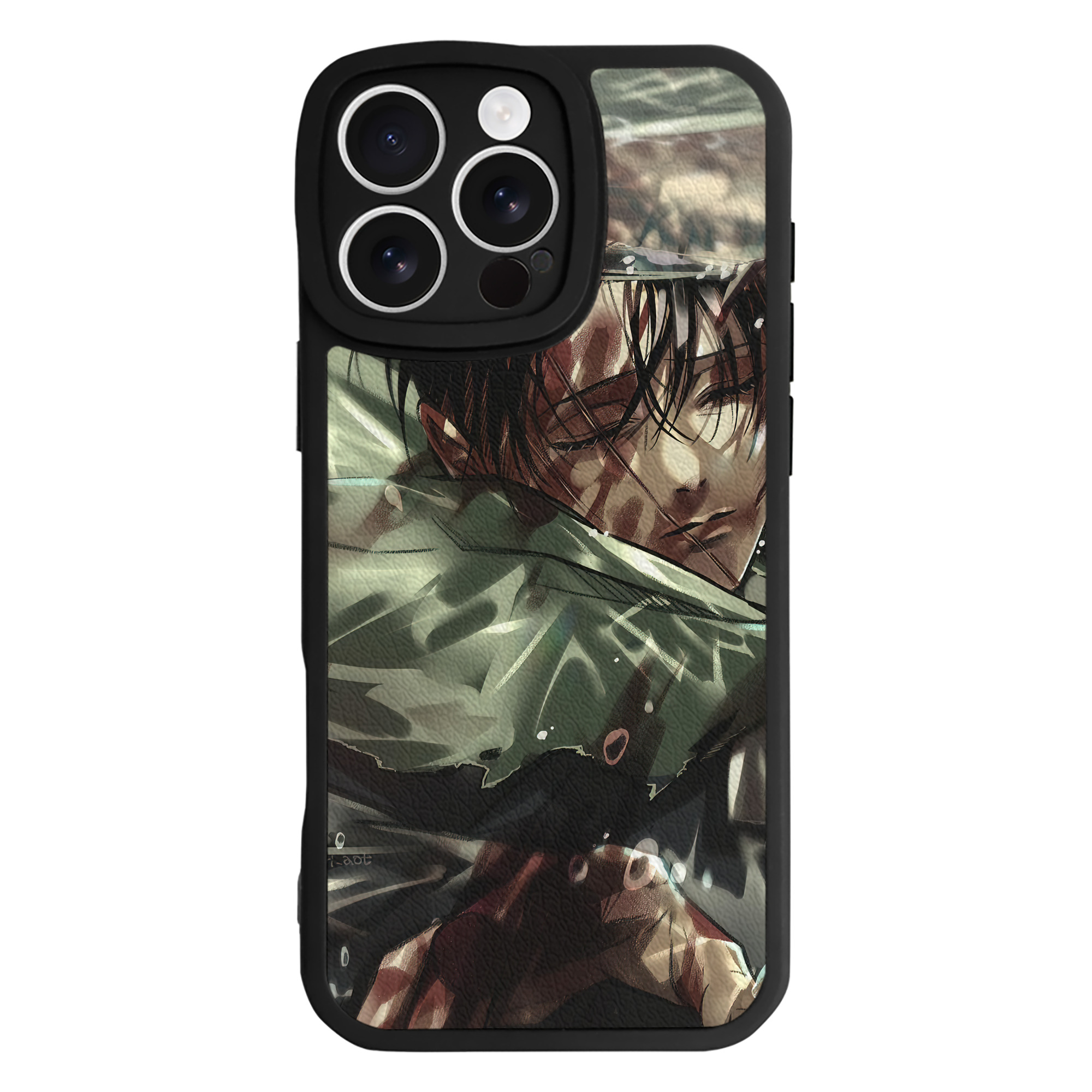 （画像用） 進撃の巨人 Attack on Titan 【iPhone 16シリーズ対応】シリコンスマホケース（レザー調） 材質：シリコン